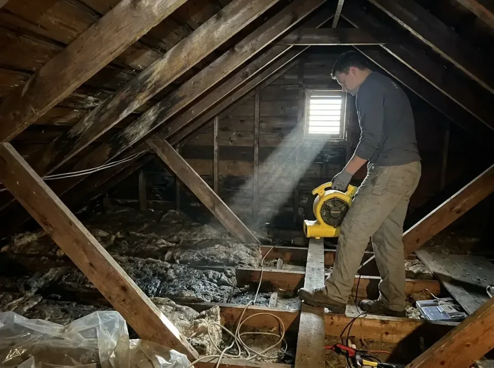 attic-water-damage-drying-proc-007 — frequently asked questions, Emergency Water Extraction & 24/7 Flood Response in St. Alb…